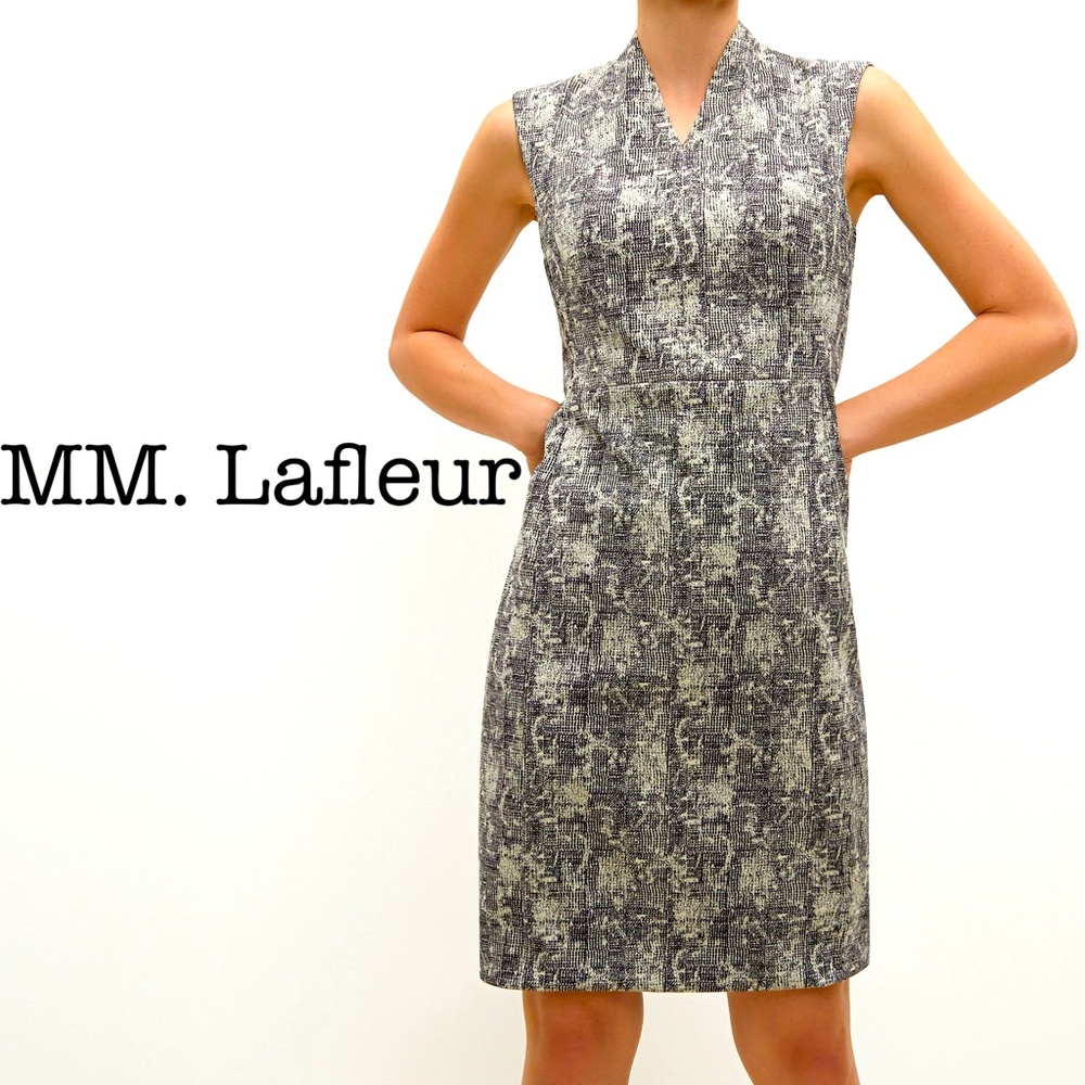 MM. Lafleur The Aditi Crackle V Neck Dress Size 6 - Picture 1 of 12